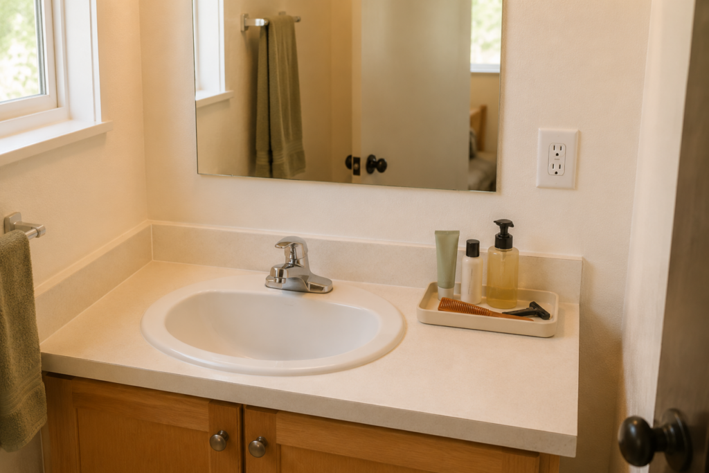How to Organize a Small Bathroom With No Medicine Cabinet