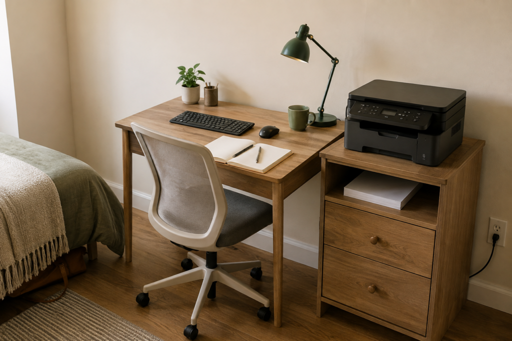How to Move a Printer Off a Small Desk Without Losing Access