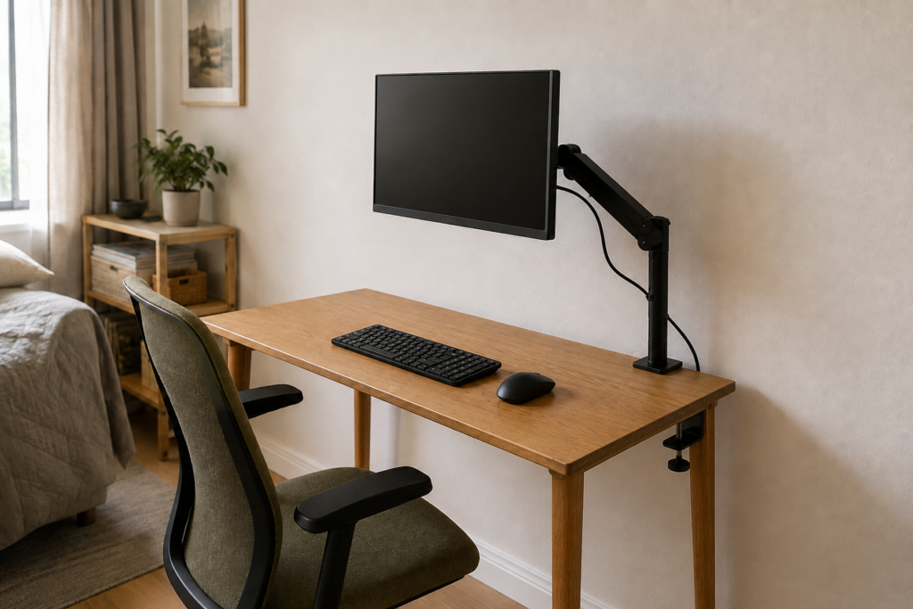 How to Use a Monitor on a Shallow Desk Without Losing Usable Depth