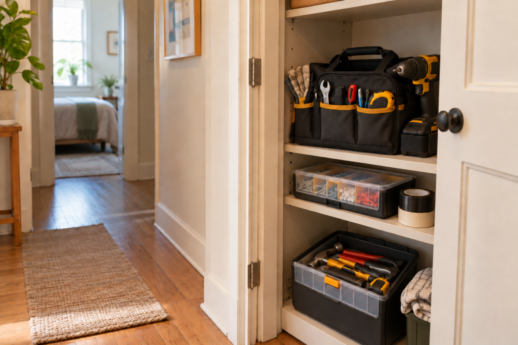 How to Store Household Tools in a Small Apartment With No Garage