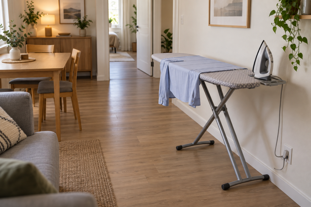 How to Store and Use an Ironing Board in a Small Apartment