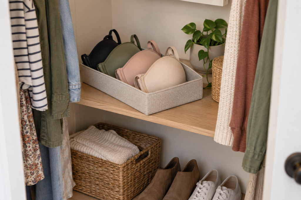 How to Store Bras in a Small Closet With No Dresser