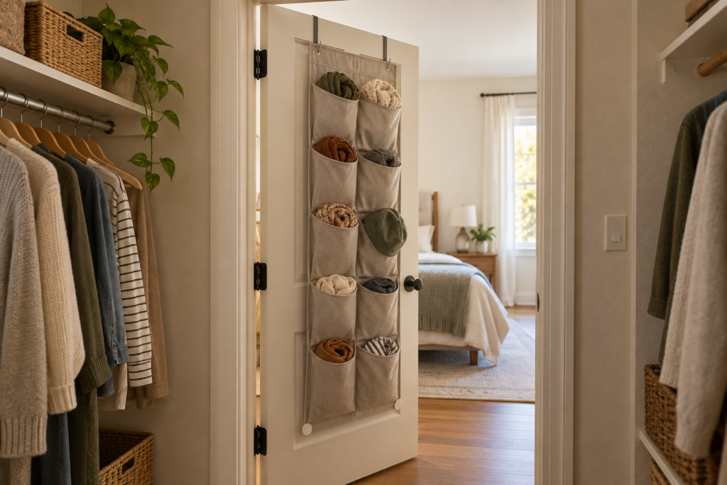 How to Use an Over-the-Door Organizer Without Stopping the Door From Closing